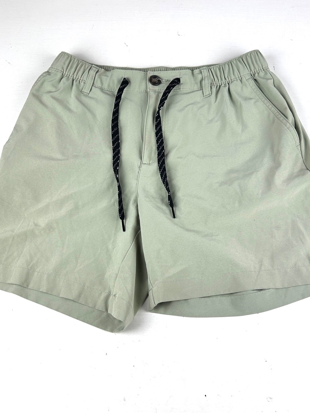 Chubbies Casual Unlined Shorts Beach Mens Medium Tan Drawstring 6” Inseam